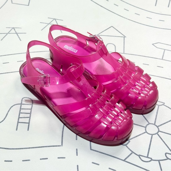 Melissa The Real Jelly Ankle Strap Slingback Fisherman Sandals - Picture 2 of 7